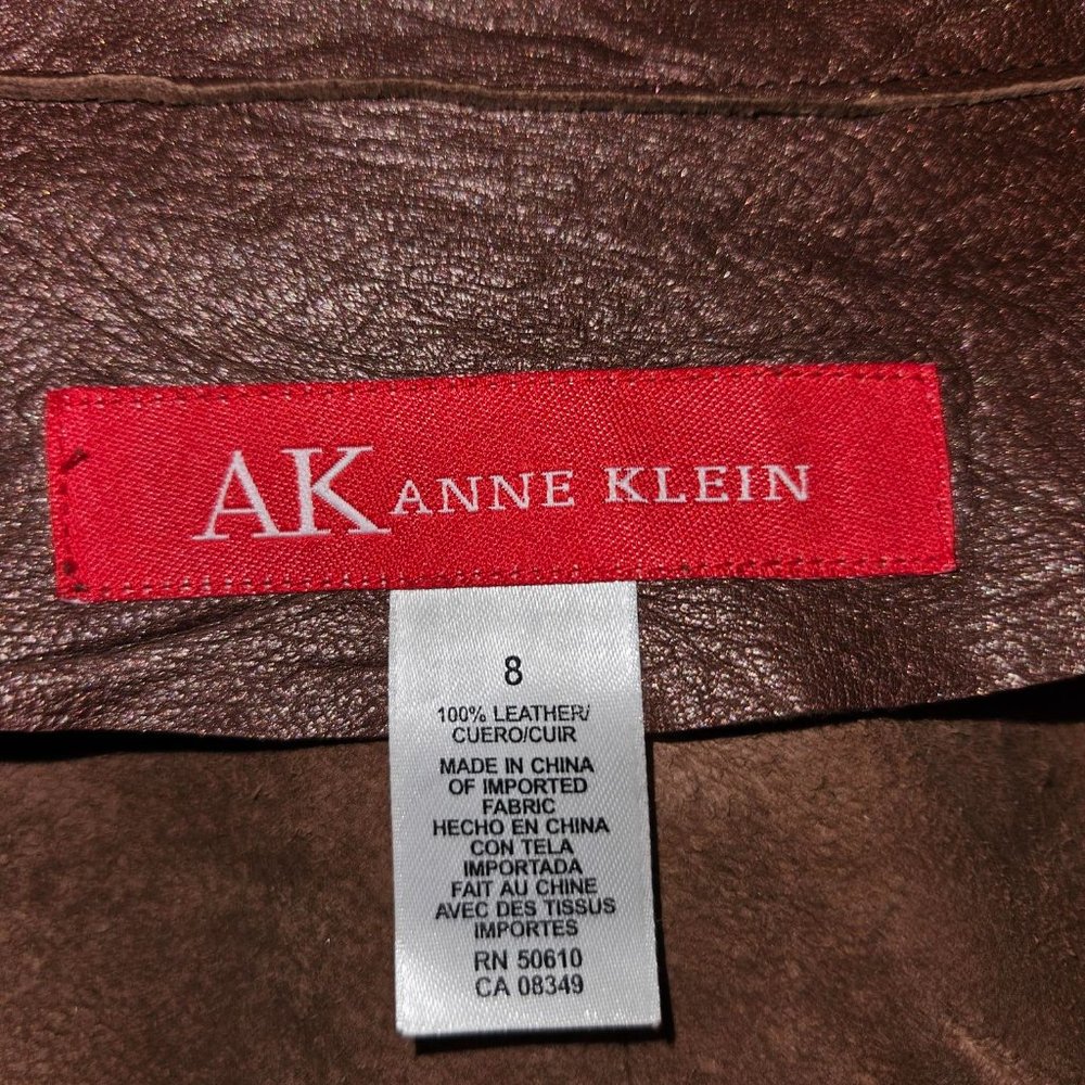 Copper Colored Leather Jacket - image 5